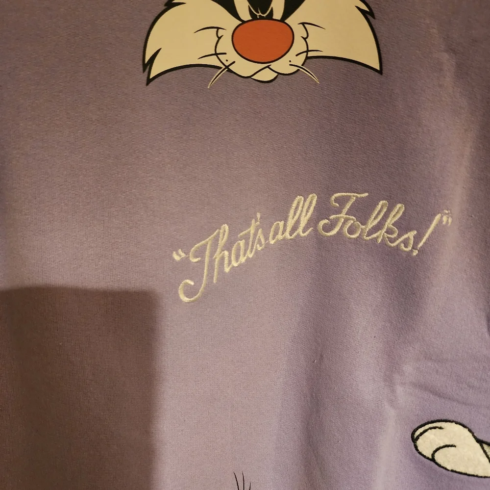 Looney Tunes Purple Sweatshirt - Picture 4 of 12
